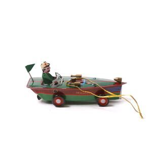 Schylling Dragon Fly Speedboat Tin Toy Ornament Vintage Decor ~ 260202-WH 944